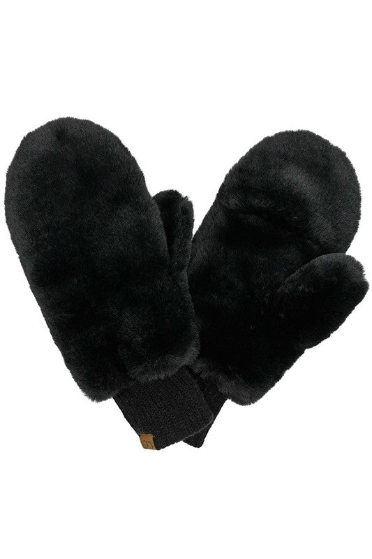 CC Faux Fur Mittens - 4 Colors! - The Nines