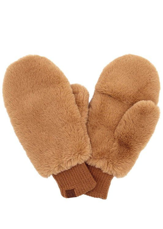 CC Faux Fur Mittens - 4 Colors! - The Nines