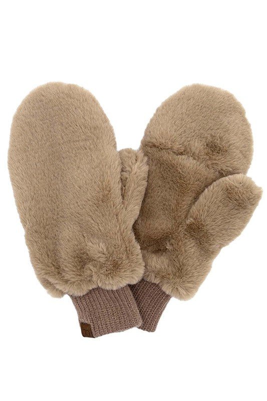 CC Faux Fur Mittens - 4 Colors! - The Nines