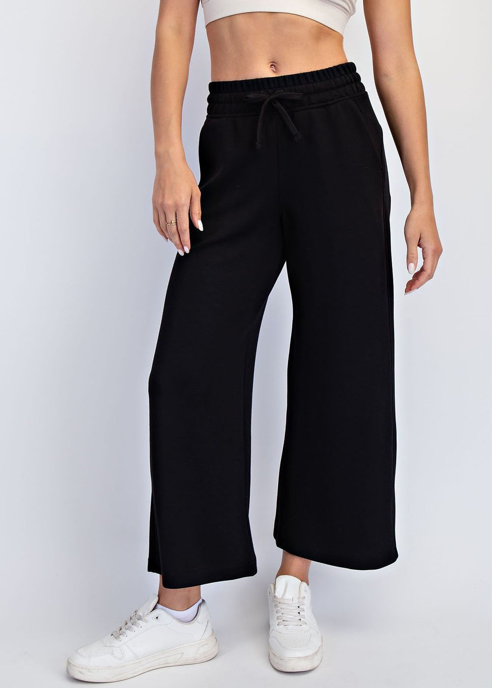 Scuba Cropped Wide Leg - 3 Colors! - The Nines