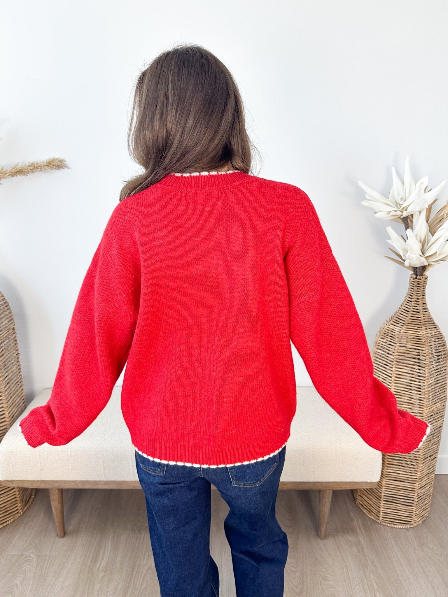 Contrast Edge Pullover - 2 colors! - The Nines