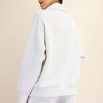 Light Heather Gray Quarter Zip - The Nines