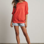 Dolman Short Sleeve Sweater Top - 3 Colors! - The Nines