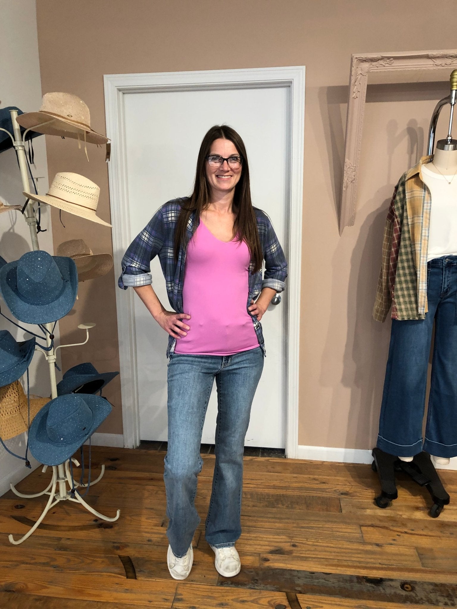 Judy Blue Vintage Wash Bootcut Destroyed Hem - The Nines
