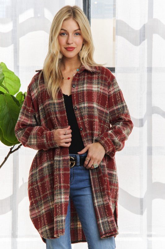 Savoring The Moments Long Shacket - 3 Colors! - The Nines