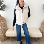 High Neck Puffer Vest - 3 colors! - The Nines