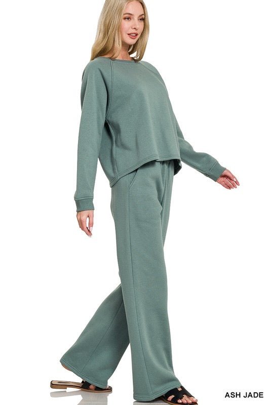 Fleece Raglan Sweatpants - 2 Colors! - The Nines