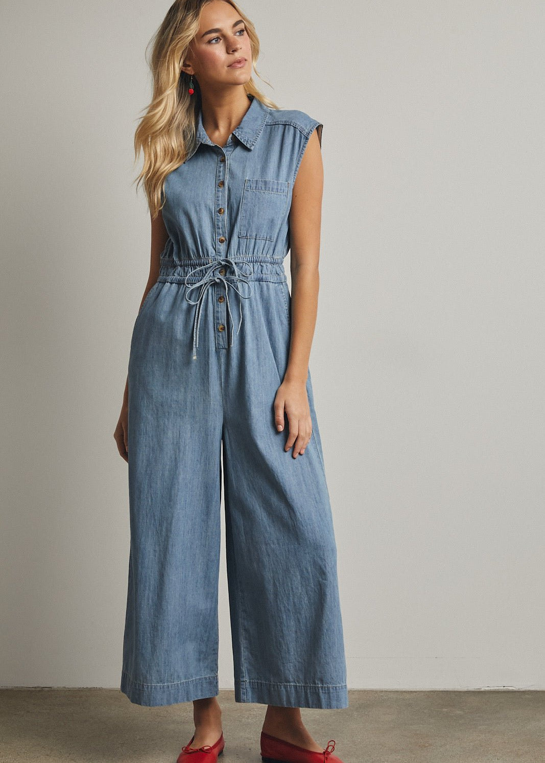 Kaelie Denim Jumpsuit - The Nines