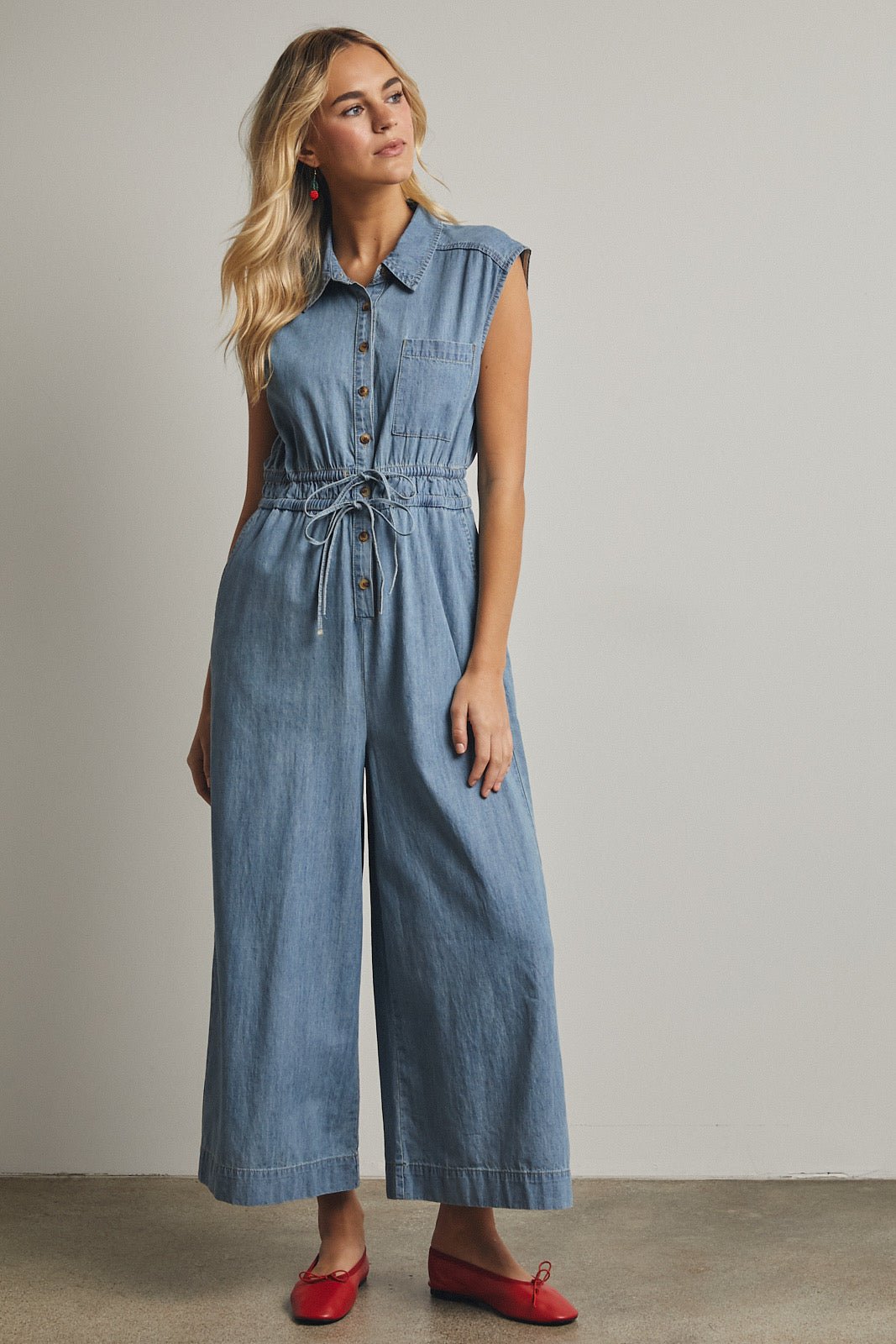 Kaelie Denim Jumpsuit - The Nines