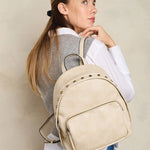 Sariya Studded Off White Backpack - The Nines