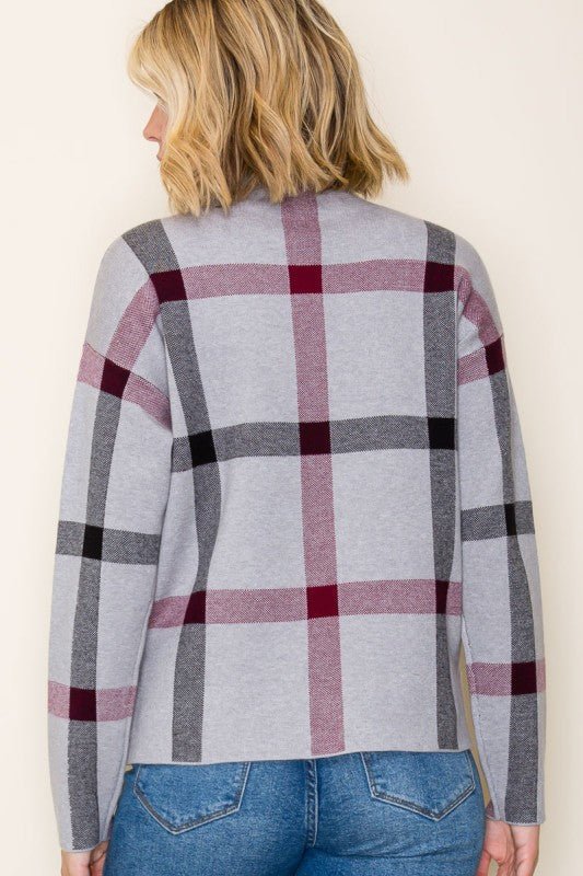 Checkered Mock Sweater - The Nines