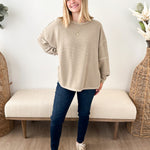 Exposed Seam Long Sleeve Top - The Nines