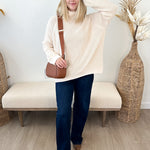 Textured Loose Turtleneck Sweater - 2 colors! - The Nines