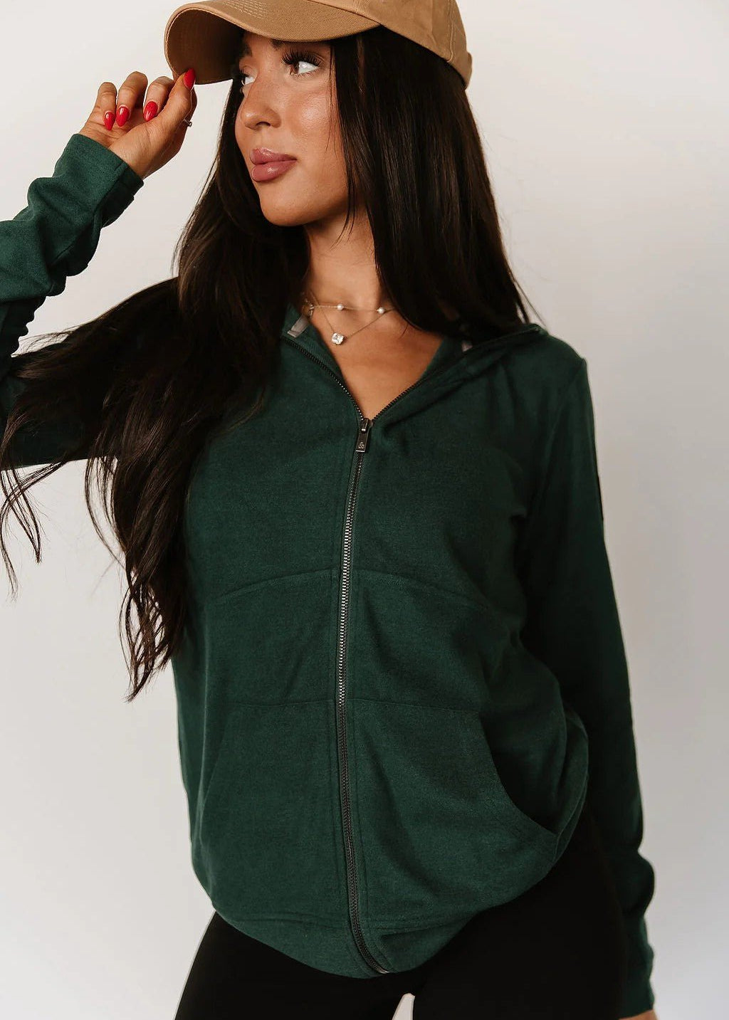 Ampersand Evergreen Performance Fleece Full Zip Sweatshirt - The Nines
