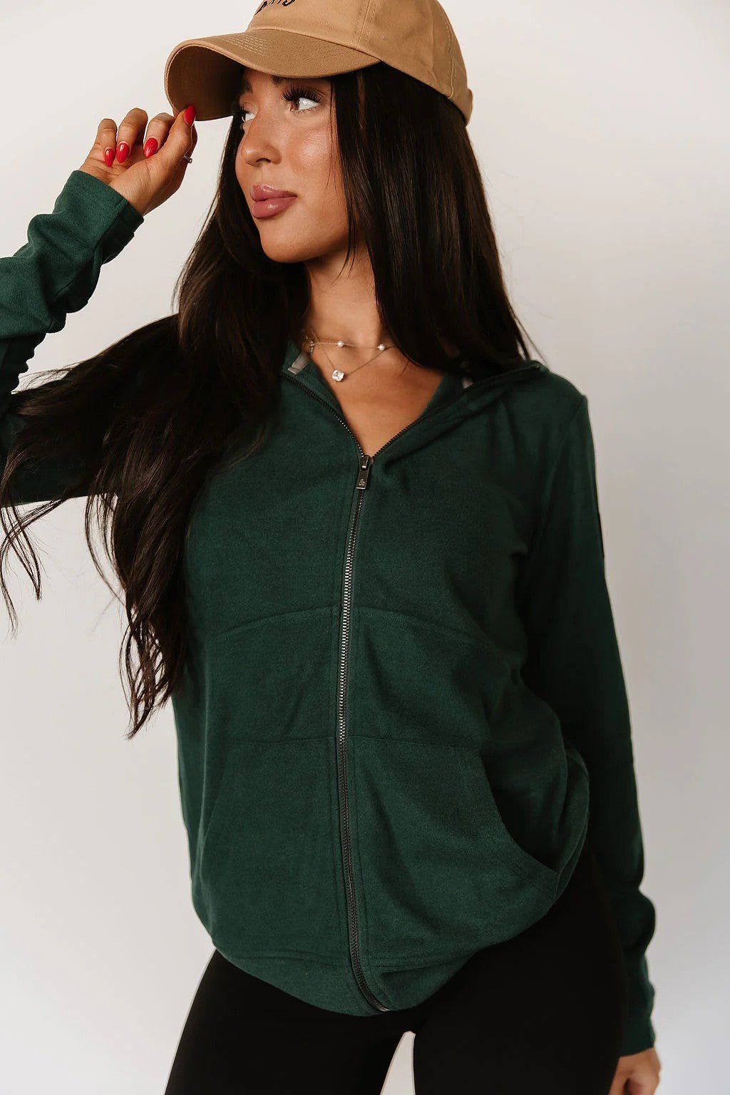 Ampersand Evergreen Performance Fleece Full Zip Sweatshirt - The Nines
