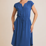 Beautiful in Blue Tie Waist Dress - FINAL SALE! - The Nines