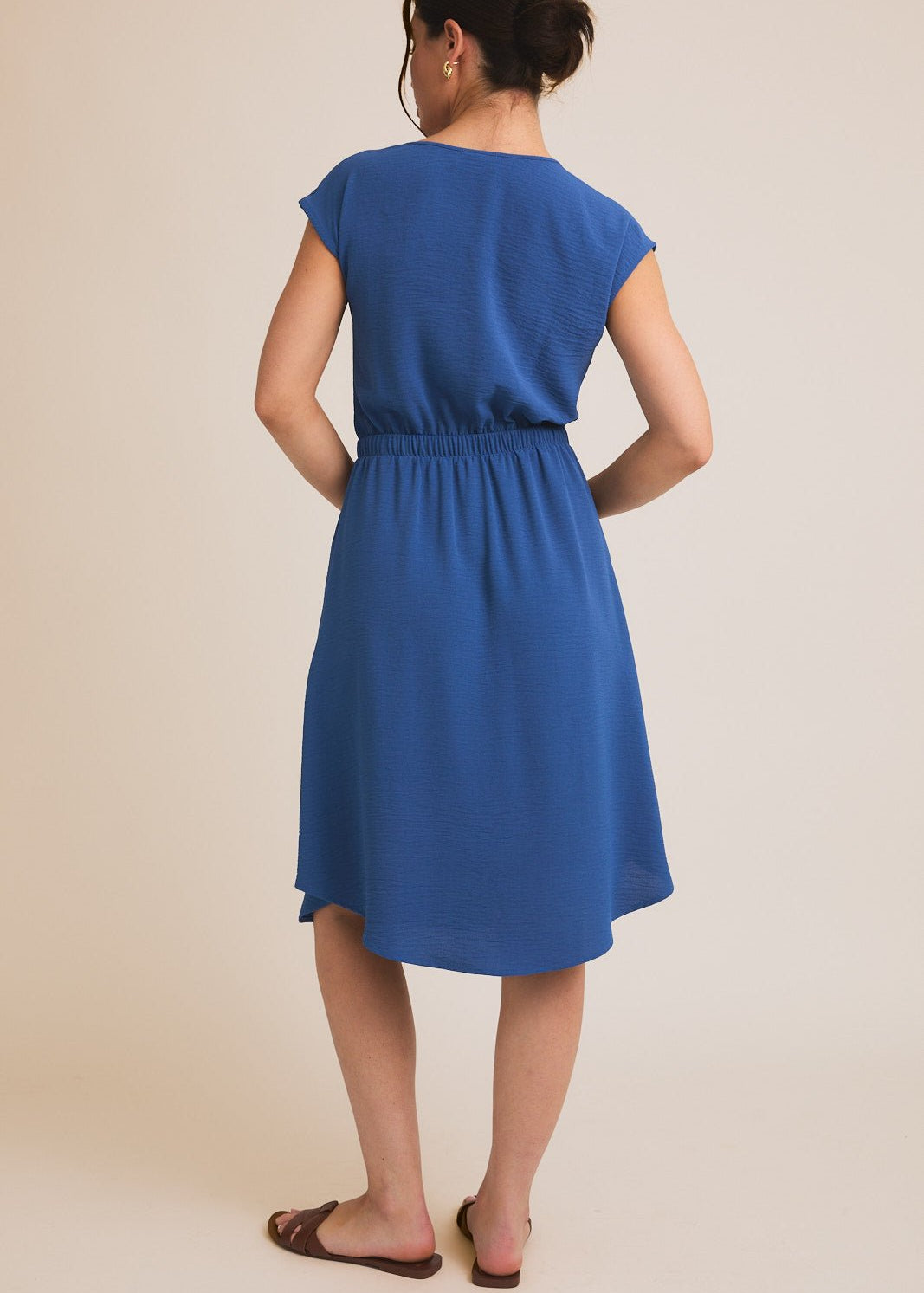 Beautiful in Blue Tie Waist Dress - FINAL SALE! - The Nines