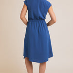 Beautiful in Blue Tie Waist Dress - FINAL SALE! - The Nines