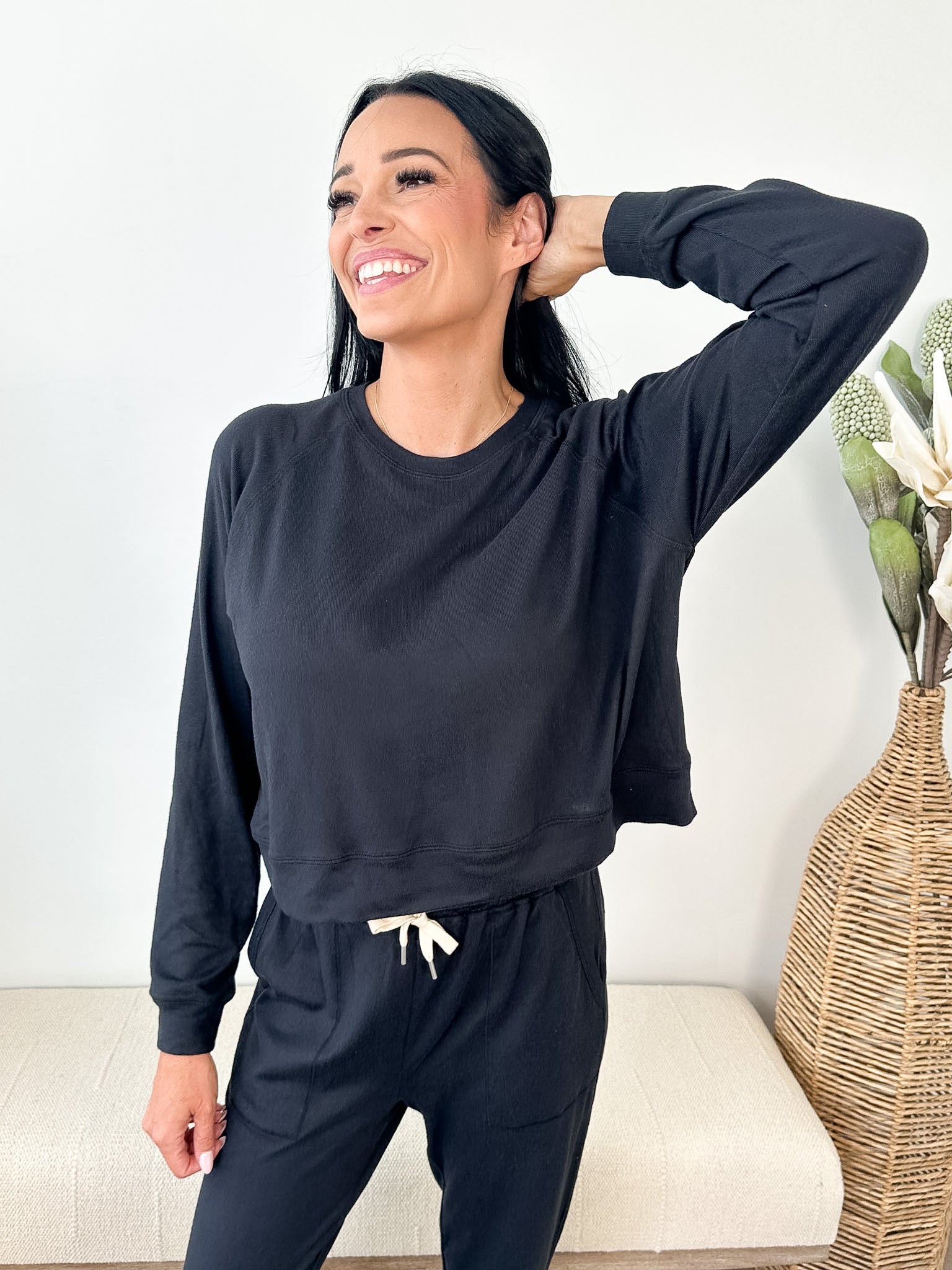 Brushed Hacci Lounge Pullover - The Nines