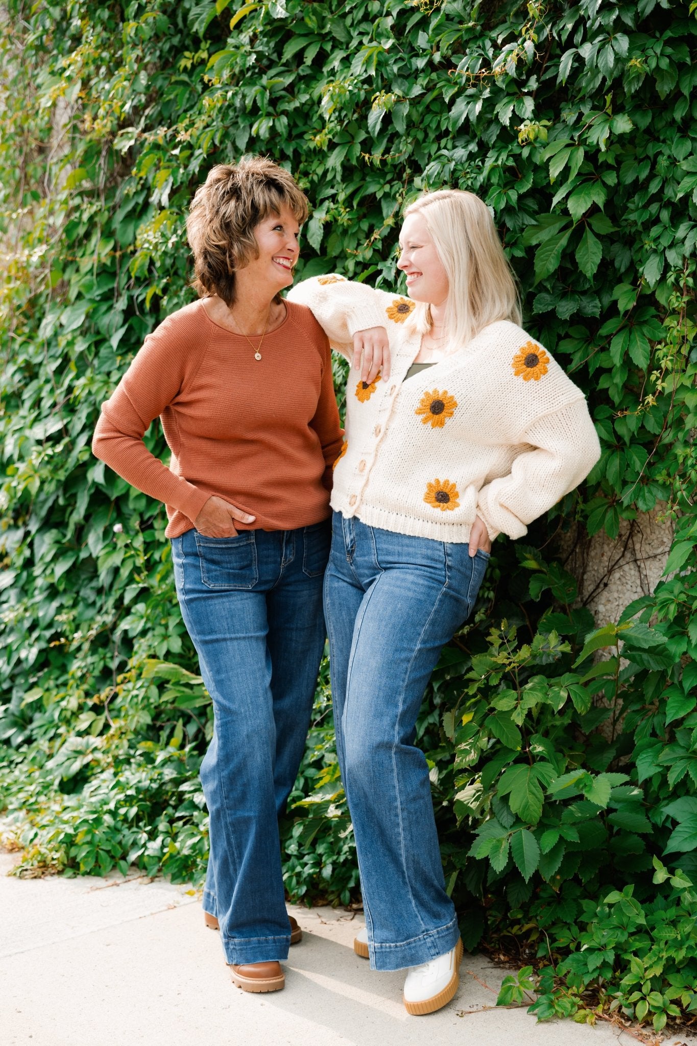 Sunflower Embroidered Cardigan - The Nines