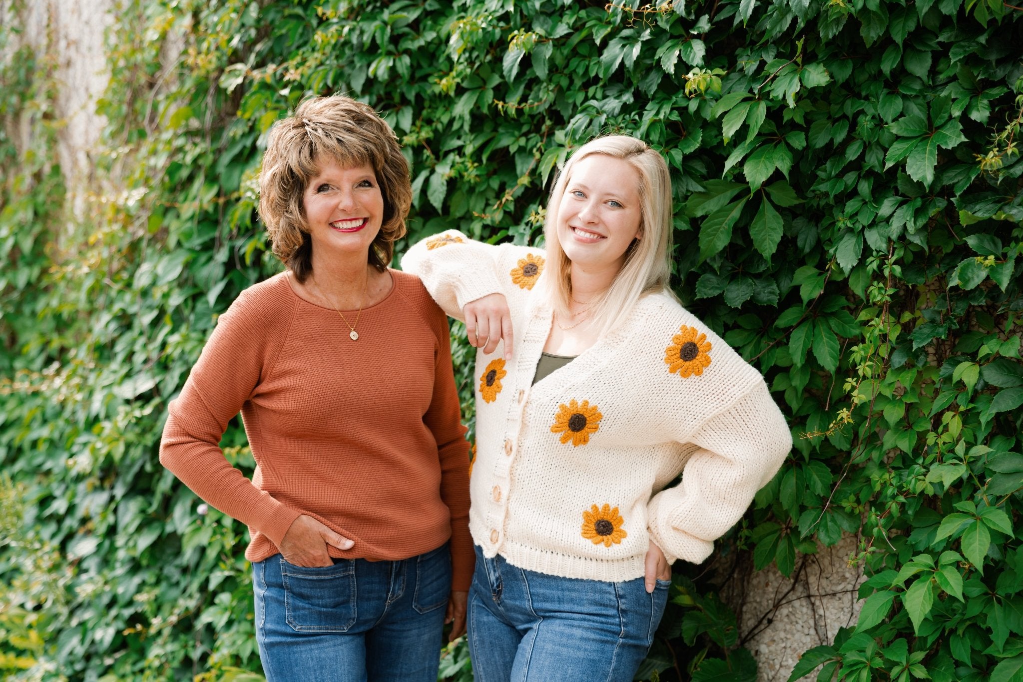 Sunflower Embroidered Cardigan - The Nines