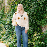 Sunflower Embroidered Cardigan - The Nines