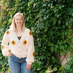 Sunflower Embroidered Cardigan - The Nines