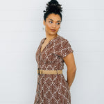 Geo Print Belted Dress - The Nines