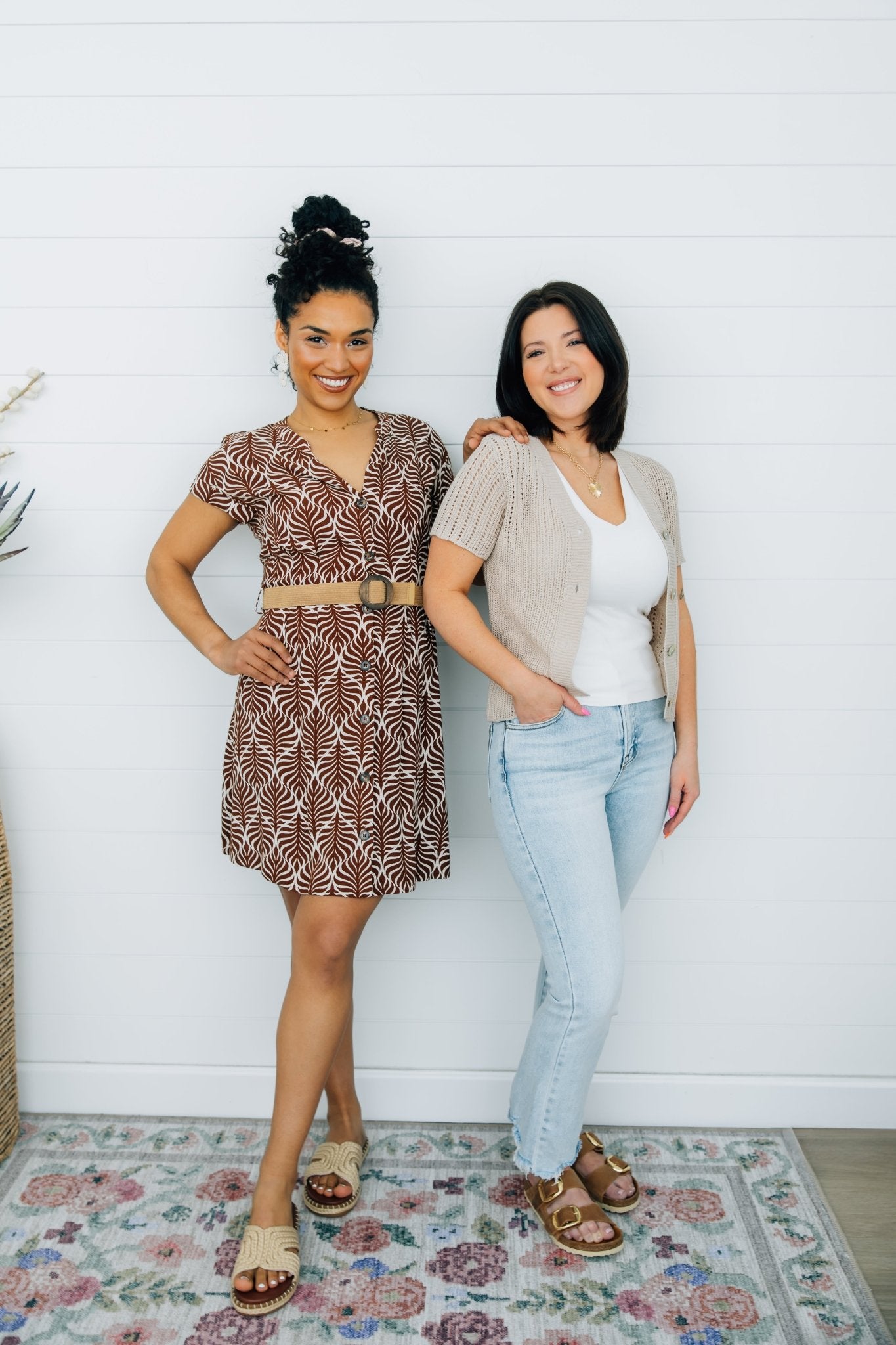 Geo Print Belted Dress - The Nines
