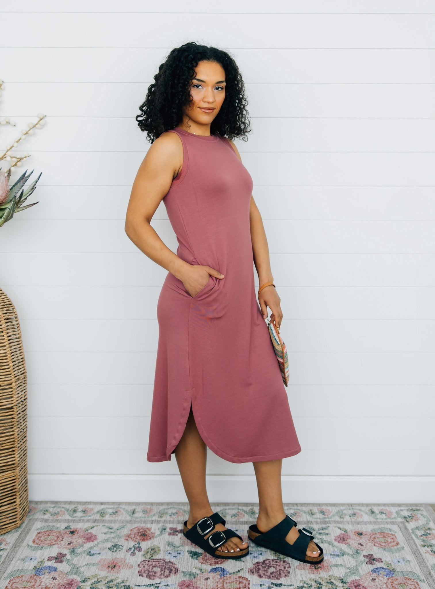 Super Soft Midi Pocket Dress - The Nines
