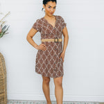 Geo Print Belted Dress - The Nines