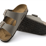Birkenstock Arizona Birkibuc Stone Sandal - FINAL SALE! - The Nines