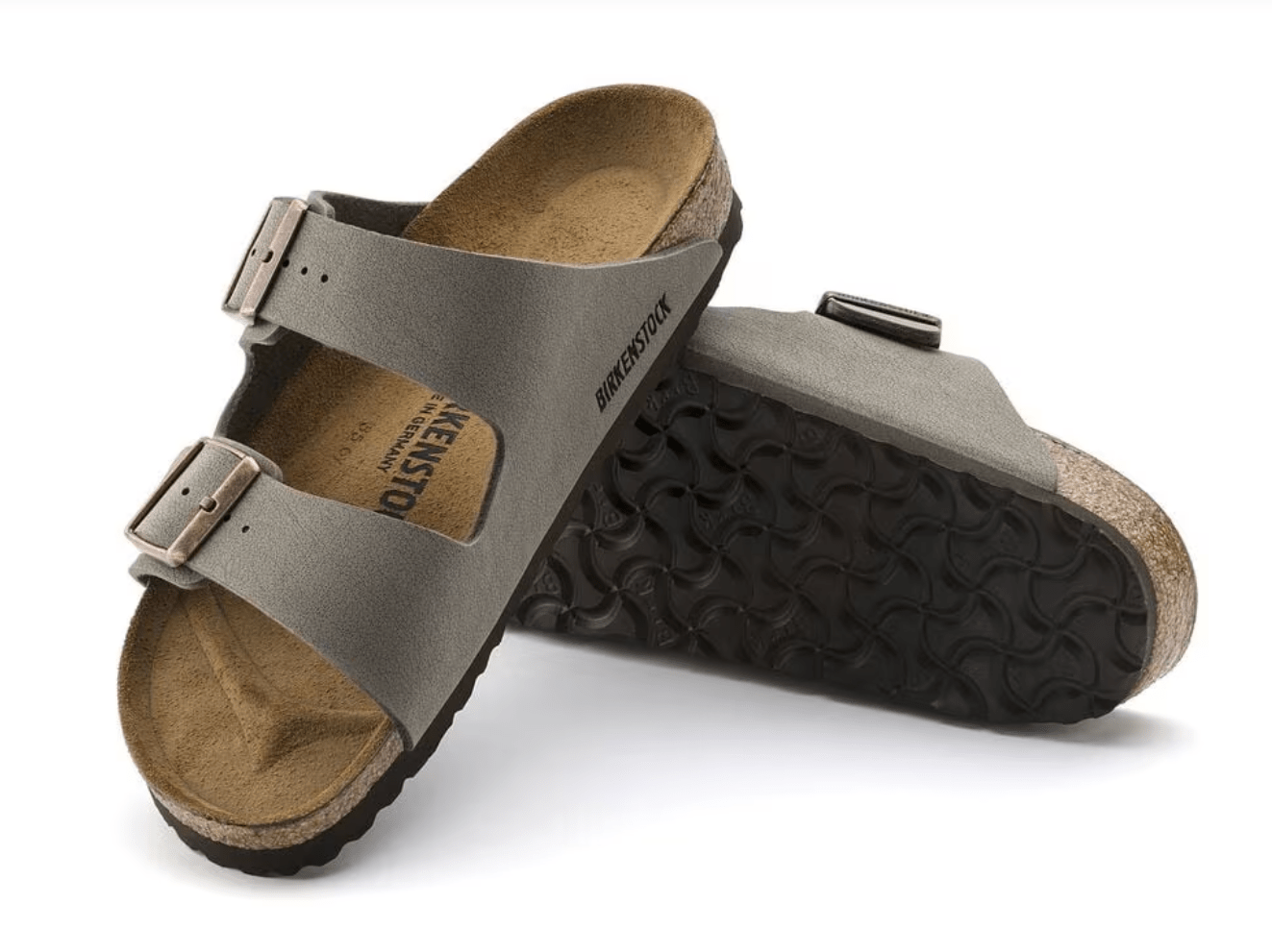 Birkenstock Arizona Birkibuc Stone Sandal - FINAL SALE! - The Nines