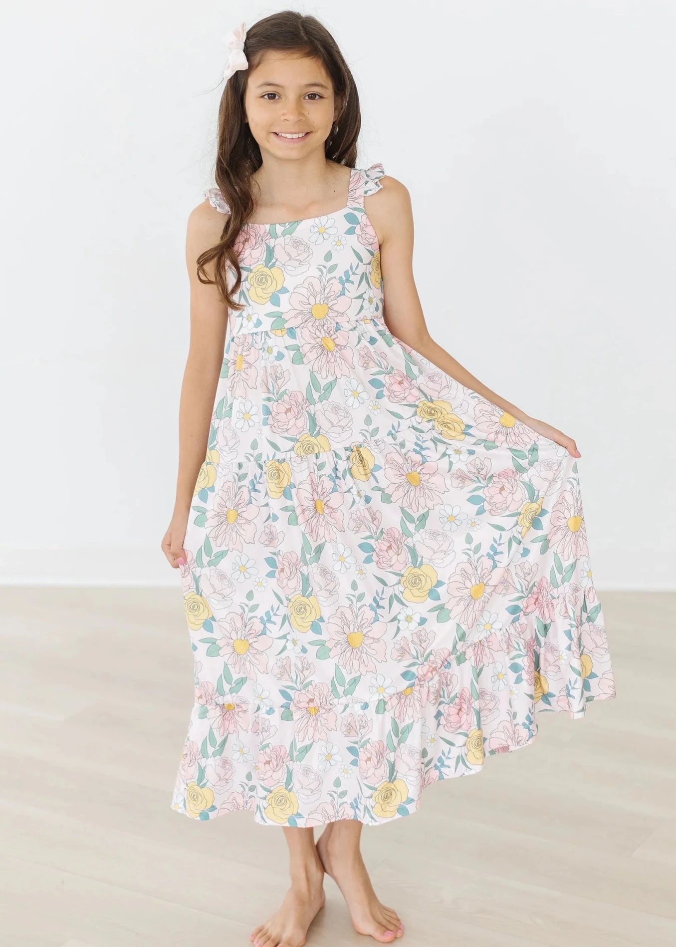 Summer Breeze Ruffle Buttery Soft Maxi Dress - The Nines