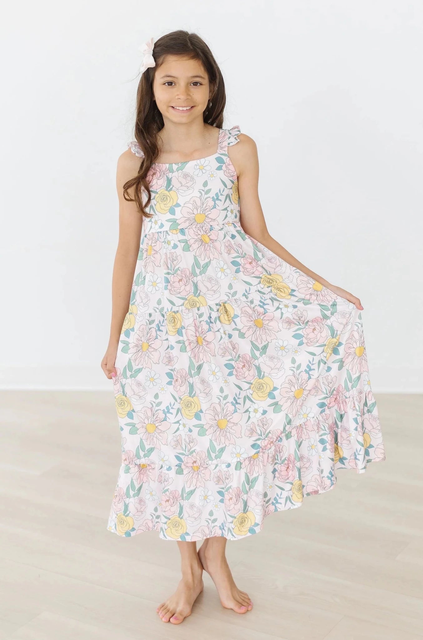 Summer Breeze Ruffle Buttery Soft Maxi Dress - The Nines