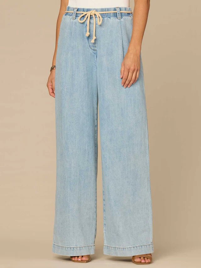 Democracy Athleisure Skyrise Wide Leg Jeans - The Nines