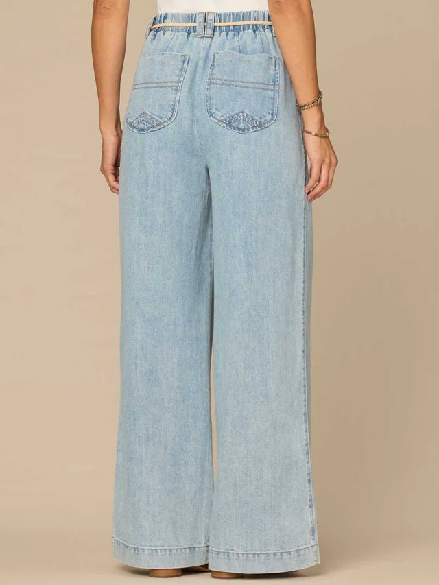 Democracy Athleisure Skyrise Wide Leg Jeans - The Nines