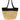 Natural & Black Phoebe Jute Tote - The Nines