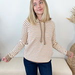 Pinstriped Hoodie Top - The Nines