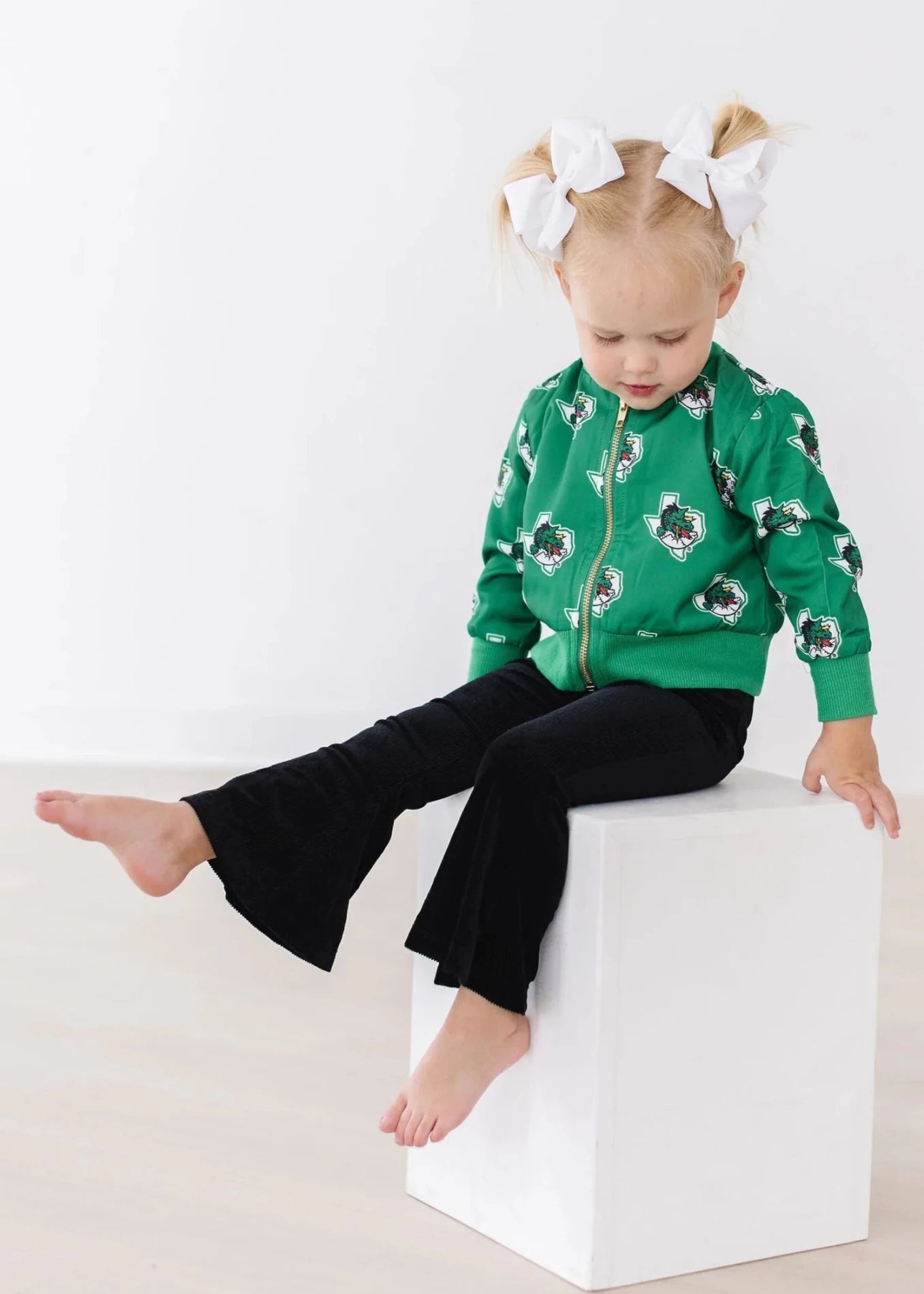 Black Ribbed Velvet Bell Bottoms - The Nines