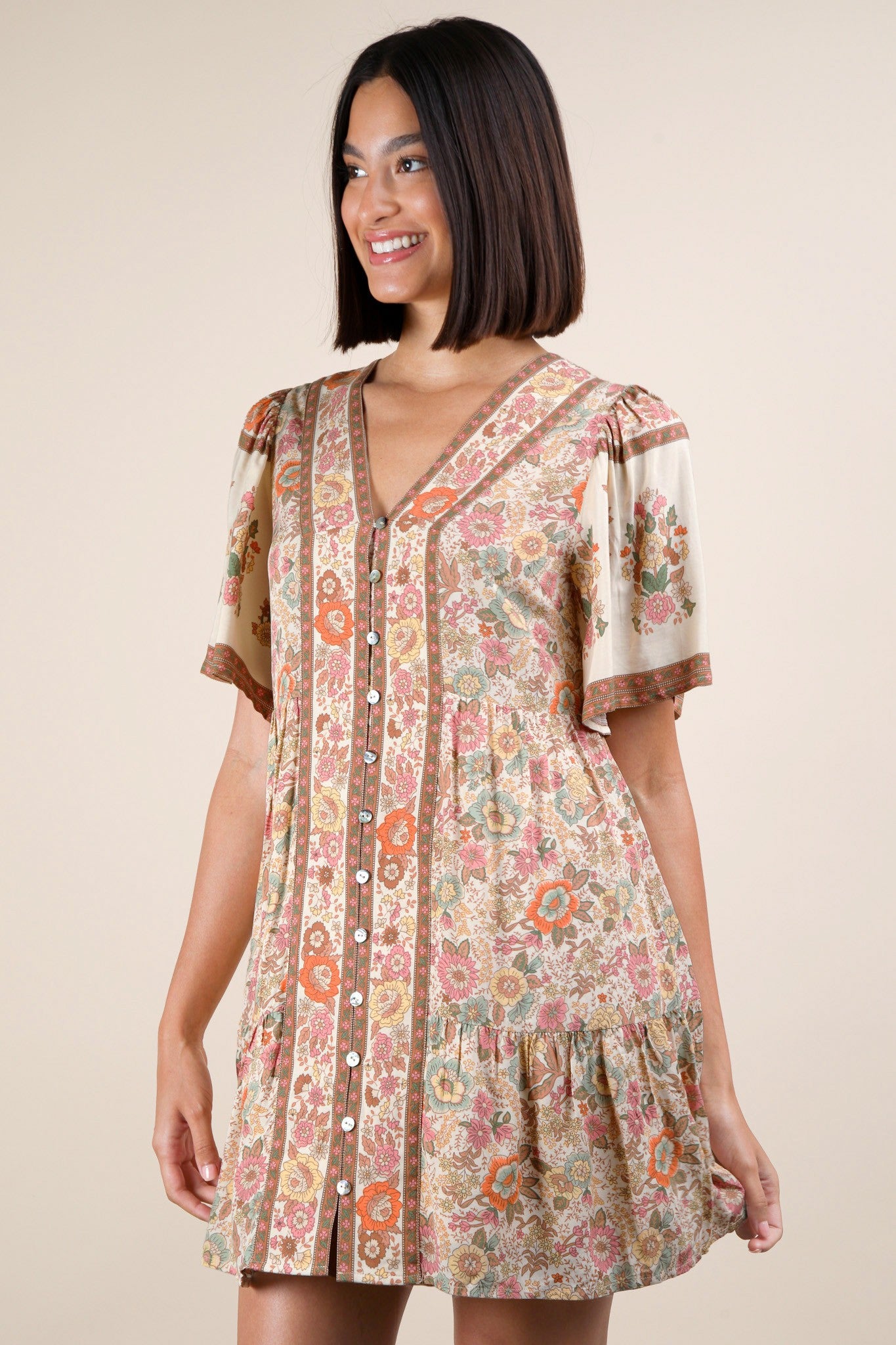 Boho Blossom Button Dress - 2 colors! - The Nines