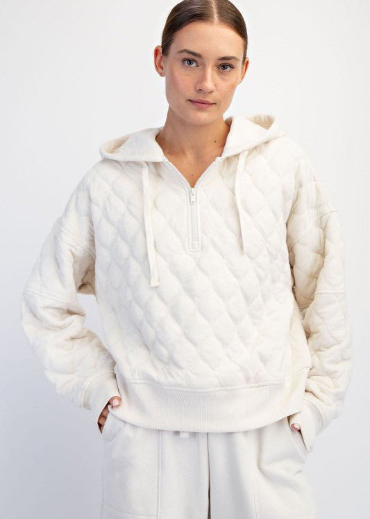 Rae Mode Quilted Hoodie Jacket - 4 Colors! - The Nines