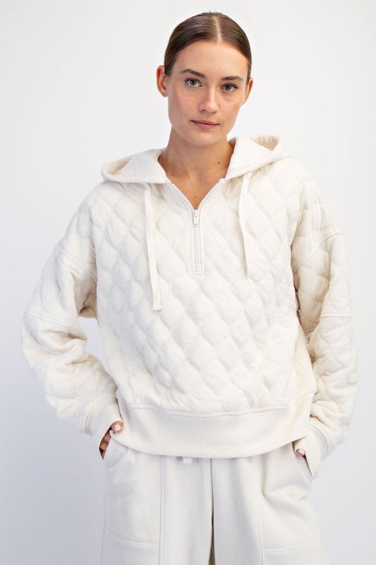 Rae Mode Quilted Hoodie Jacket - 4 Colors! - The Nines