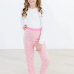 Bubblegum Pink Sequin Joggers - The Nines