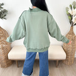 Dilly Dally Mock Neck Sweatshirt - The Nines