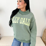 Dilly Dally Mock Neck Sweatshirt - The Nines