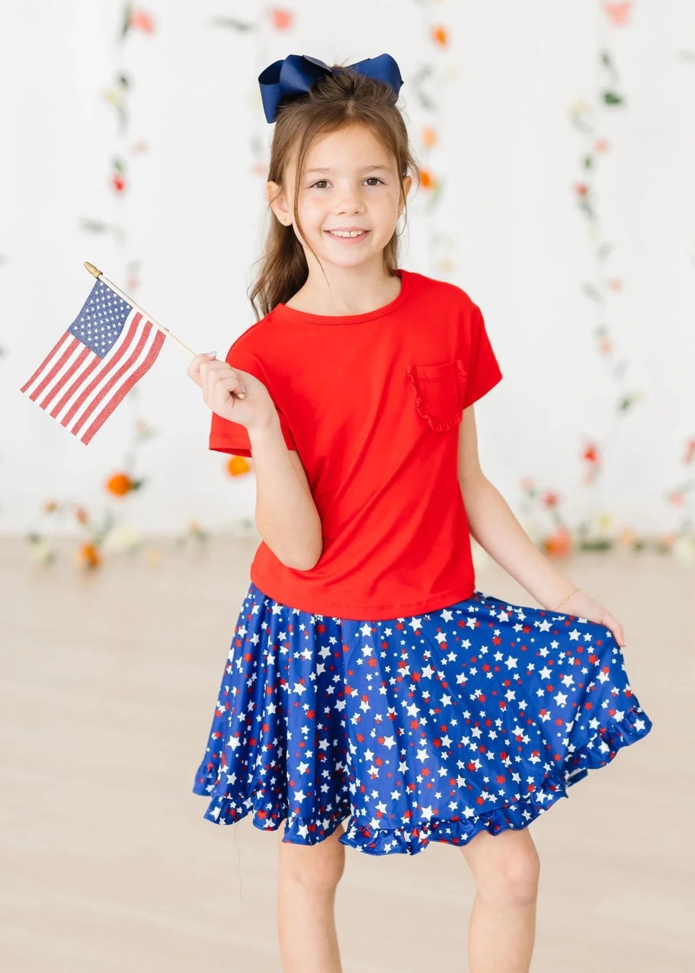 STAR BRIGHT RUFFLE TWIRL SKORT - The Nines