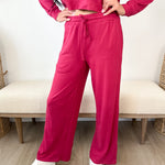 Brushed Hacci Wide Leg Lounge Pants - The Nines