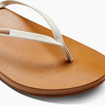 Reef Cushion Slim Flip Flop Sandal - White - The Nines
