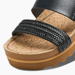 Reef Cushion Vista Hi Slide Sandal - Black - The Nines
